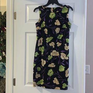 AGB Dress Size 6 Black and Floral